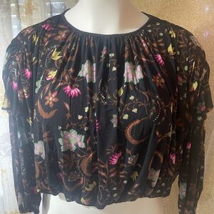 Free People Wildflower Honey Top/Blouse